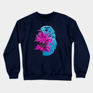 Spangled Cotinga + Bee Balm Crewneck Sweatshirt